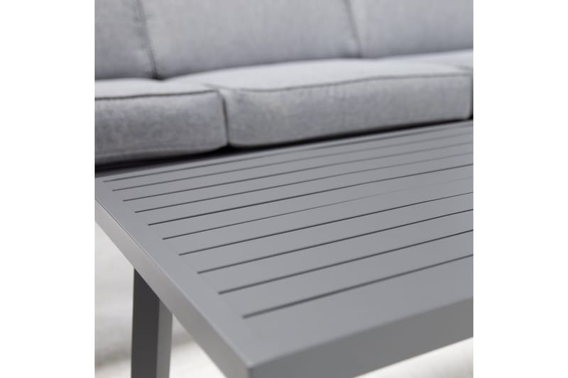 Möbelset Casper Utebord Utesoffa Och 2 Utestolar Mörkgrå - Trädgård & spabad - Utemiljö - Altan & terrass - Altanmöbler
