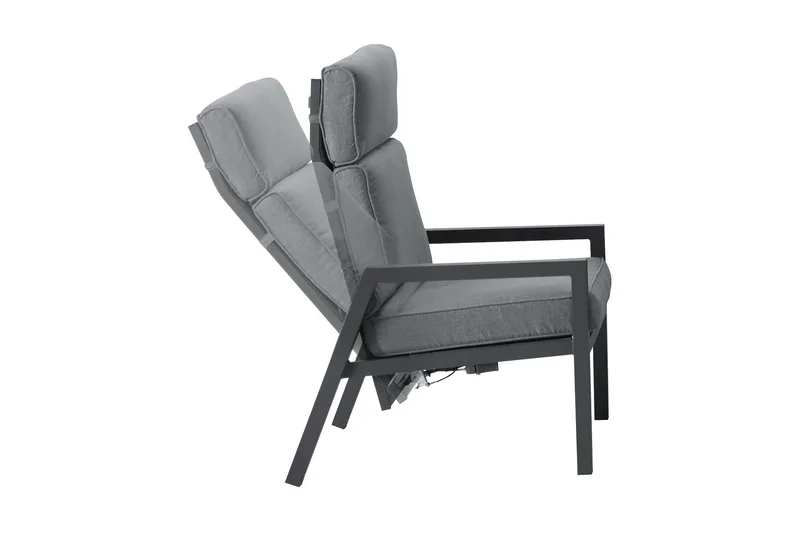 Möbelset Casper Utebord Utesoffa Och 2 Utestolar Mörkgrå - Trädgård & spabad - Utemiljö - Altan & terrass - Altanmöbler