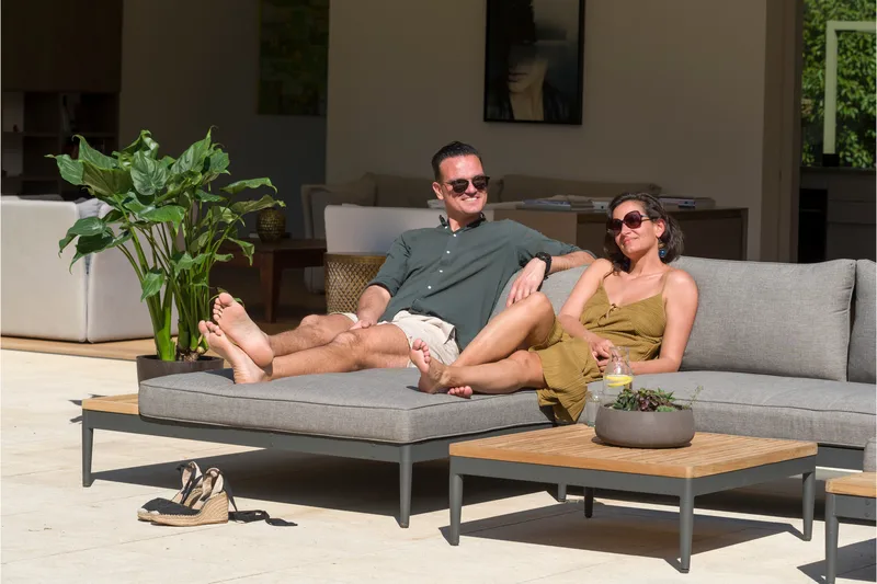 Panjin Loungegrupp Utomhus 4-sits Svart - Lifestyle Garden - Trädgård & spabad - Utemiljö - Altan & terrass - Altanmöbler