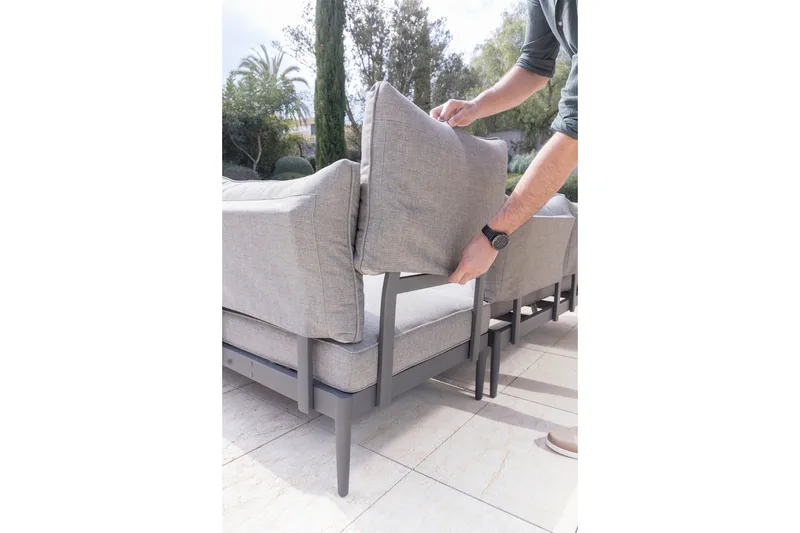 Panjin Loungegrupp Utomhus 4-sits Svart - Lifestyle Garden - Trädgård & spabad - Utemiljö - Altan & terrass - Altanmöbler