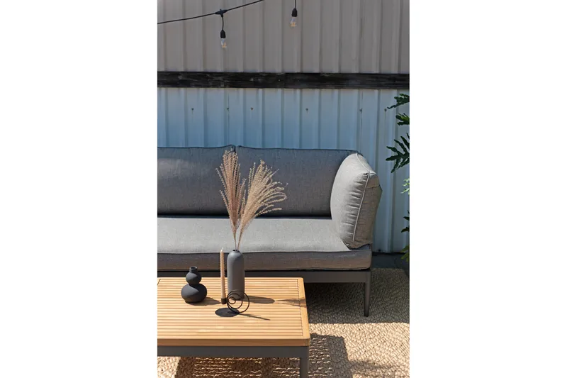 Panjin Loungegrupp Utomhus 4-sits Svart - Lifestyle Garden - Trädgård & spabad - Utemiljö - Altan & terrass - Altanmöbler