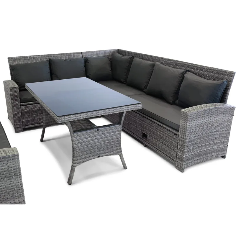 Soffgrupp utemöbler | Inbyggd f örvaring | Grå konstrotting | Sannäs - Trädgård & spabad - Utemiljö - Altan & terrass - Altanmöbler