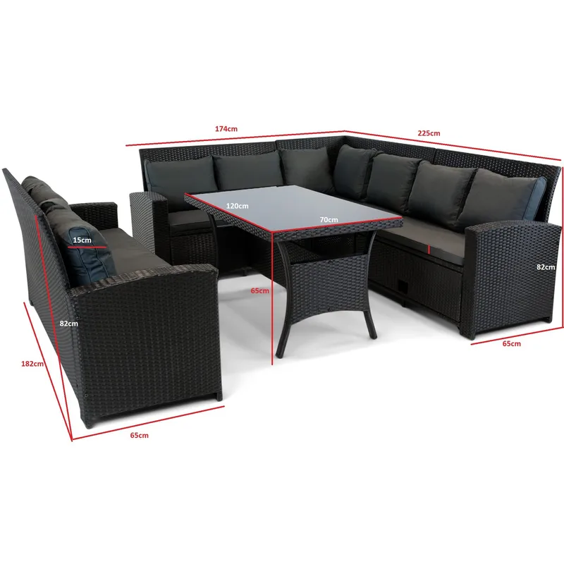 Soffgrupp utemöbler | Inbyggd förvaring | Lyfco Sannäs - Trädgård & spabad - Utemiljö - Altan & terrass - Altanmöbler