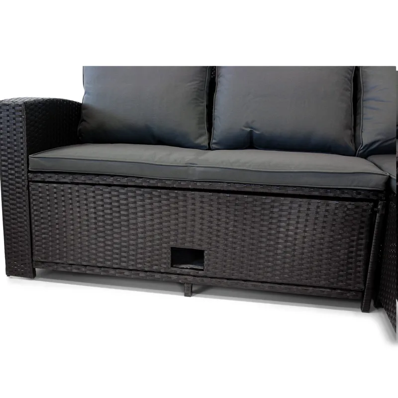 Soffgrupp utemöbler | Inbyggd förvaring | Lyfco Sannäs - Trädgård & spabad - Utemiljö - Altan & terrass - Altanmöbler