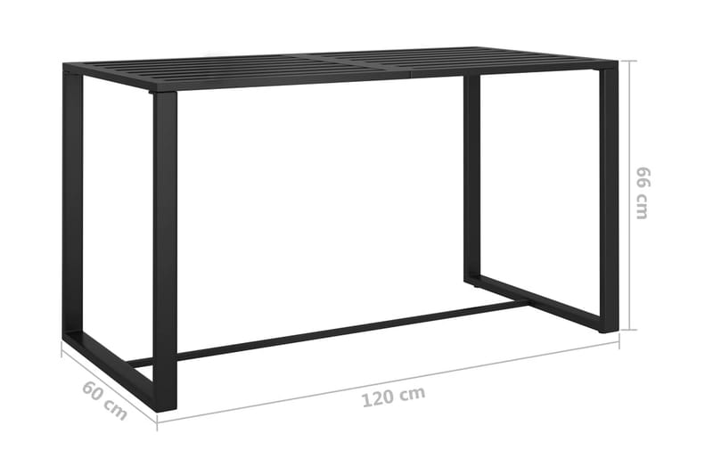 Soffgrupp Utomhus för trädgården 5 delar med dynor aluminium antraci - Grå - Trädgård & spabad - Utemiljö - Altan & terrass - Altanmöbler