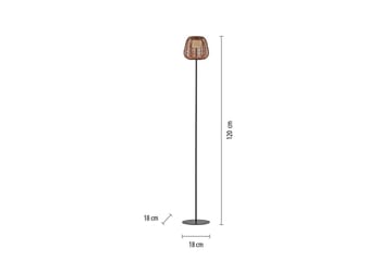 Askia Just Light Golvlampa - Black - Trädgård & spabad - Utemiljö - Altan & terrass - Altanbelysning