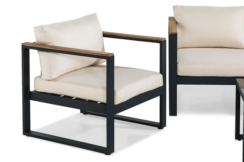 Aspvik Soffgrupp Utomhus 5-sits - Beige - Utemöbler - Loungemöbler - Soffgrupp utomhus