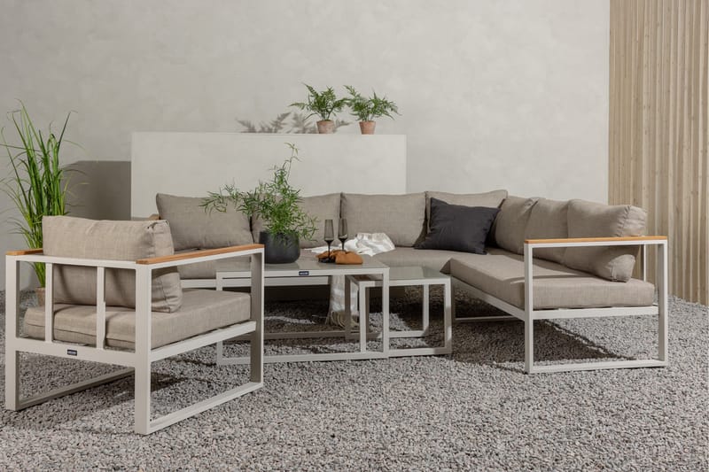 Aspvik Stor Loungegrupp Utomhus – 7-sits Loungeset i Aluminium - Trädgård & spabad - Utemiljö - Altan & terrass - Altanmöbler