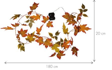 Autumn Girland - Orange höstfärger - Trädgård & spabad - Utemiljö - Altan & terrass - Altanbelysning