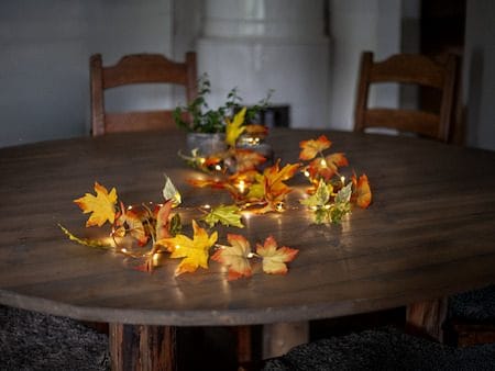 Autumn Girland - Orange höstfärger - Trädgård & spabad - Utemiljö - Altan & terrass - Altanbelysning