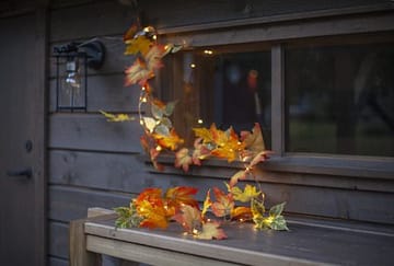 Autumn Girland - Orange höstfärger - Trädgård & spabad - Utemiljö - Altan & terrass - Altanbelysning