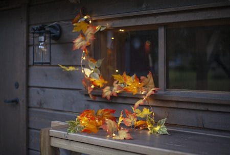 Autumn Girland - Orange höstfärger - Trädgård & spabad - Utemiljö - Altan & terrass - Altanbelysning
