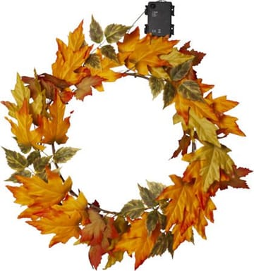 Autumn Krans med belysning 45 cm - orange - Trädgård & spabad - Utemiljö - Altan & terrass - Altanbelysning