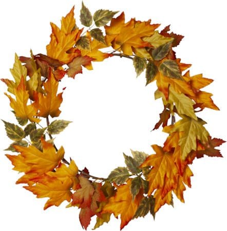Autumn Krans med belysning 45 cm - orange - Trädgård & spabad - Utemiljö - Altan & terrass - Altanbelysning