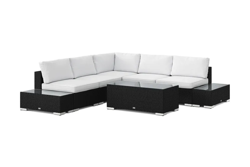 Bahamas Hörnsoffa (Vändbar) öppet avslut inkl avslut 5 sits - bord utan hylla - Trädgård & spabad - Utemiljö - Altan & terrass - Altanmöbler