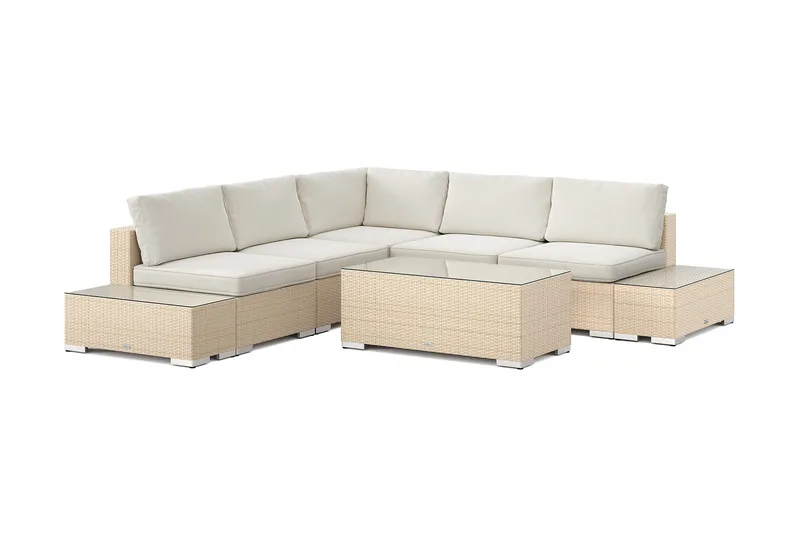 Bahamas Hörnsoffa (Vändbar) öppet avslut inkl avslut 5 sits - bord utan hylla, undefined