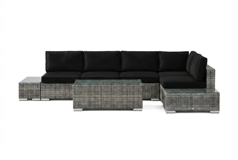 Bahamas Hörnsoffa (Vändbar) öppet avslut inkl avslut 5 sits - bord utan hylla - Trädgård & spabad - Utemiljö - Altan & terrass - Altanmöbler