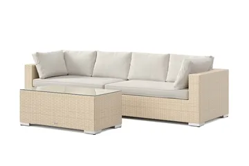 Bahamas utesoffa 4-sits med bord