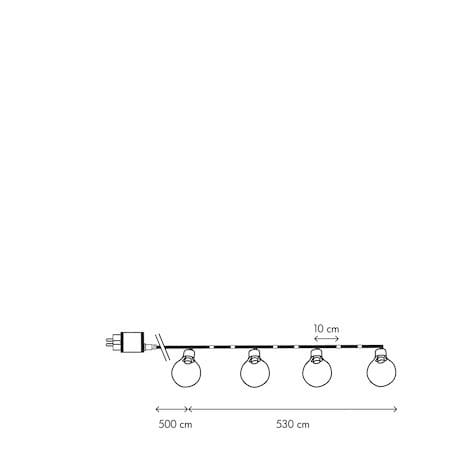 Bolla Ljusslinga 530 cm - Flerfärgad - Trädgård & spabad - Utemiljö - Altan & terrass - Altanbelysning
