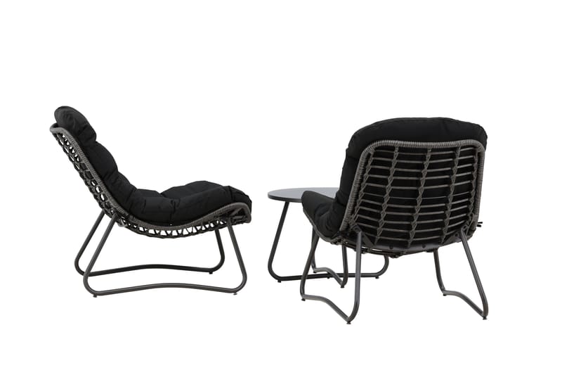 Cala Soffgrupp Utomhus 2-sits - Svart - Trädgård & spabad - Utemiljö - Altan & terrass - Altanmöbler