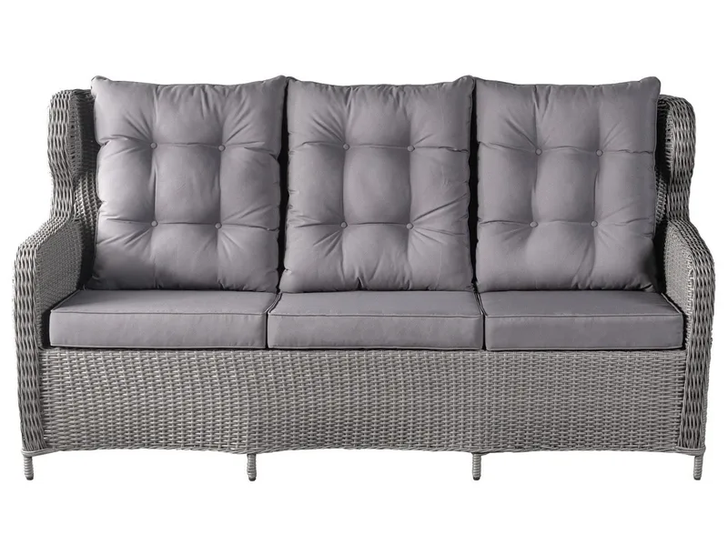 California utemöbelgrupp med recliner soffa, fåtöljer och bord - Grå konstrotting - Grå - Trädgård & spabad - Utemiljö - Altan & terrass - Altanmöbler
