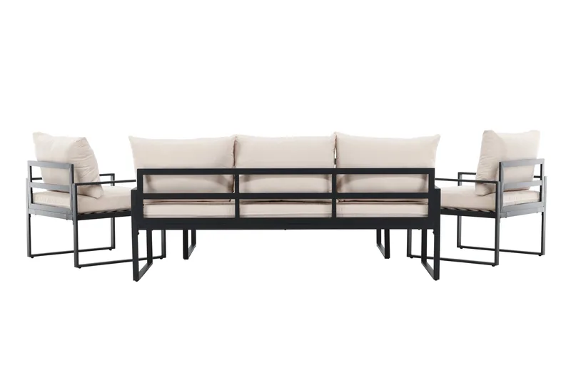 Catania Soffgrupp Utomhus 5-sits - Svart - Trädgård & spabad - Utemiljö - Altan & terrass - Altanmöbler