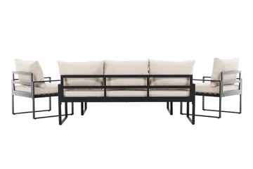 Catania Soffgrupp Utomhus 5-sits - Svart - Utemöbler - Loungemöbler - Soffgrupp utomhus
