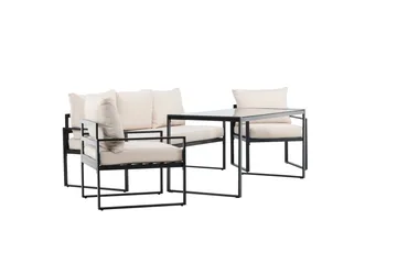 Catania Soffgrupp Utomhus 5-sits - Svart - Utemöbler - Loungemöbler - Soffgrupp utomhus