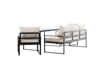 Catania Soffgrupp Utomhus 5-sits - Svart - Utemöbler - Loungemöbler - Soffgrupp utomhus