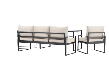 Catania Soffgrupp Utomhus 5-sits - Svart - Utemöbler - Loungemöbler - Soffgrupp utomhus