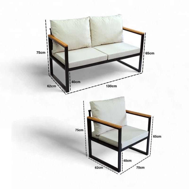 Cove 5-sits Soffgrupp Utomhus - Beige - Trädgård & spabad - Utemiljö - Altan & terrass - Altanmöbler