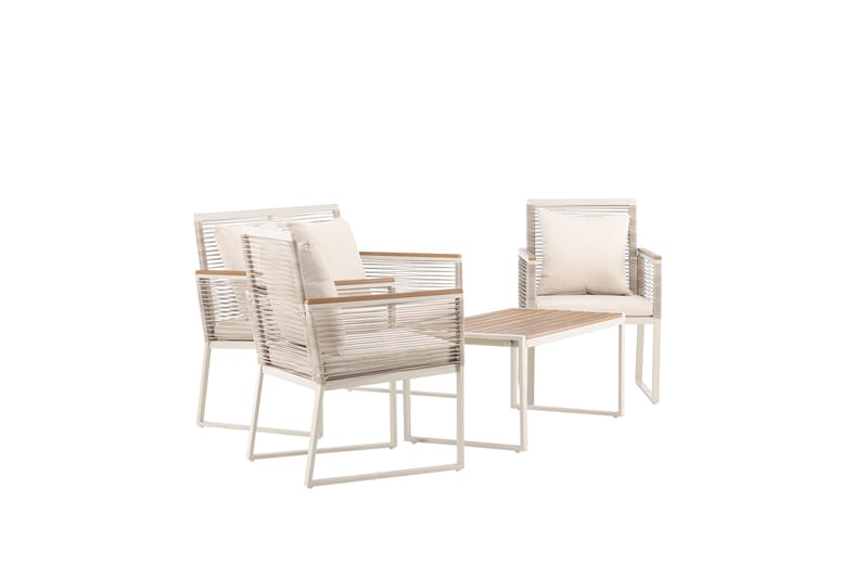 Dallas Soffgrupp Utomhus 4-sits - Beige - Trädgård & spabad - Utemiljö - Altan & terrass - Altanmöbler