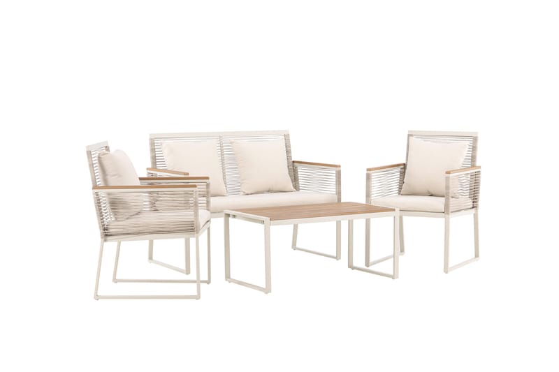 Dallas Soffgrupp Utomhus 4-sits - Beige - Trädgård & spabad - Utemiljö - Altan & terrass - Altanmöbler
