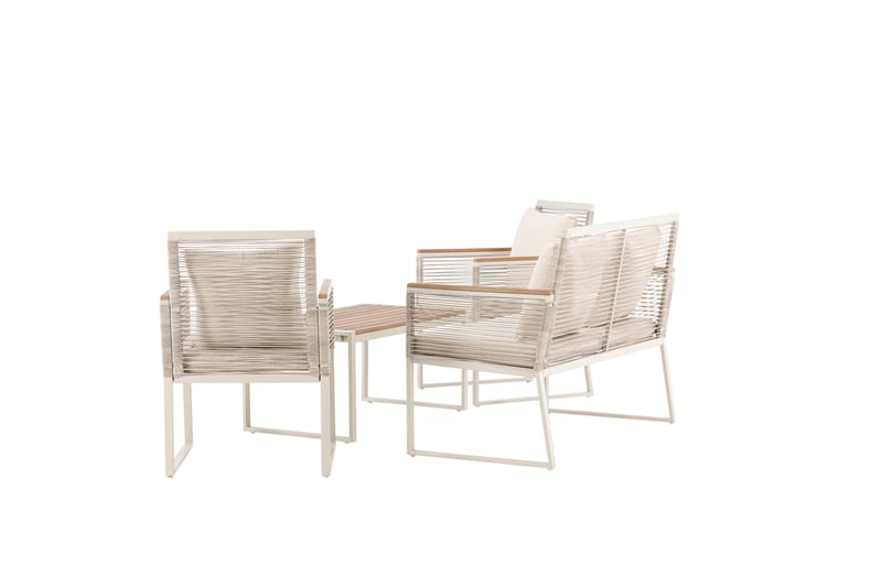 Dallas Soffgrupp Utomhus 4-sits - Beige - Trädgård & spabad - Utemiljö - Altan & terrass - Altanmöbler