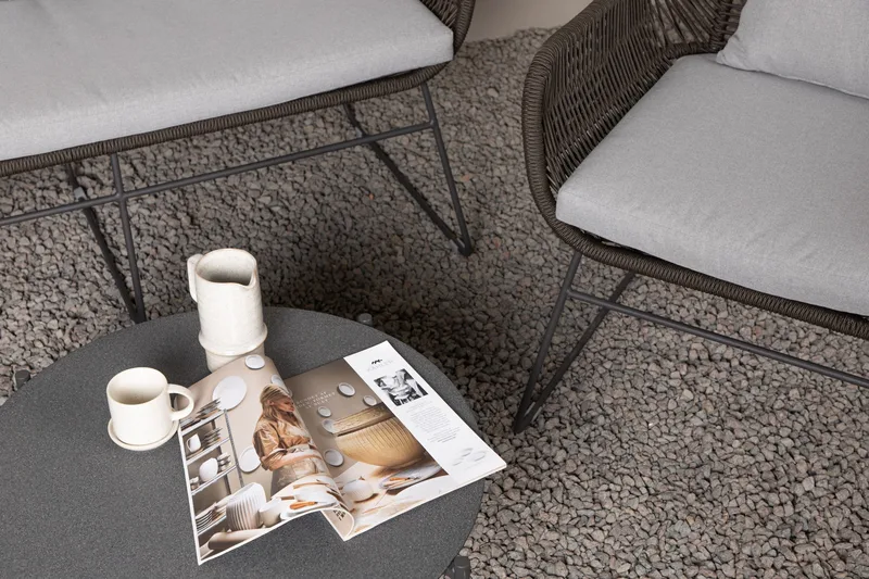 Davao Soffgrupp Utomhus 4-sits - Mörkgrå - Trädgård & spabad - Utemiljö - Altan & terrass - Altanmöbler