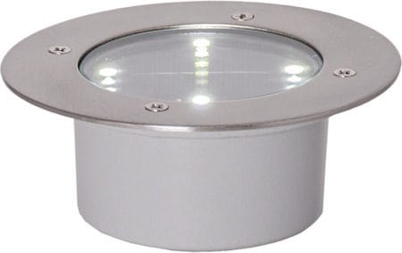 Decklight Solcellsspotlight 12 cm - silver - Trädgård & spabad - Utemiljö - Altan & terrass - Altanbelysning