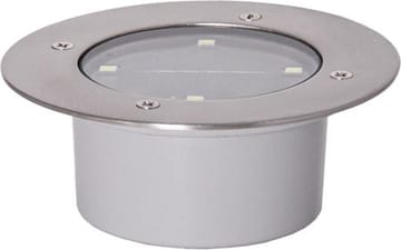 Decklight Solcellsspotlight 12 cm - silver - Trädgård & spabad - Utemiljö - Altan & terrass - Altanbelysning