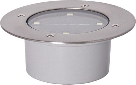 Decklight Solcellsspotlight 12 cm - silver - Trädgård & spabad - Utemiljö - Altan & terrass - Altanbelysning