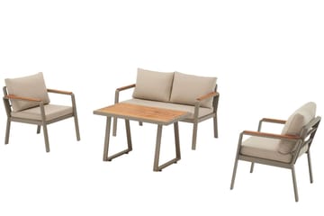 Estra Loungegrupp utomhus - Beige - Utemöbler - Loungemöbler - Soffgrupp utomhus