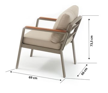 Estra Loungegrupp utomhus - Beige - Utemöbler - Loungemöbler - Soffgrupp utomhus