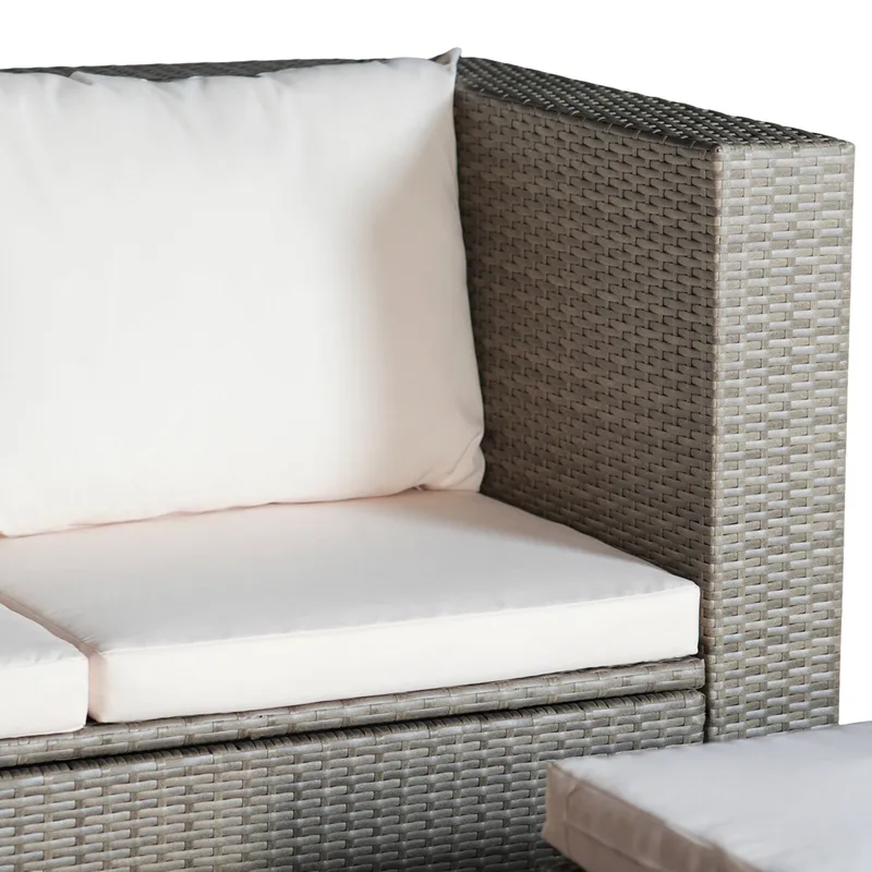 Exklusiv loungegrupp | Inbyggd förvaring | Brun konstrotting | Djursvik - Brun - Trädgård & spabad - Utemiljö - Altan & terrass - Altanmöbler