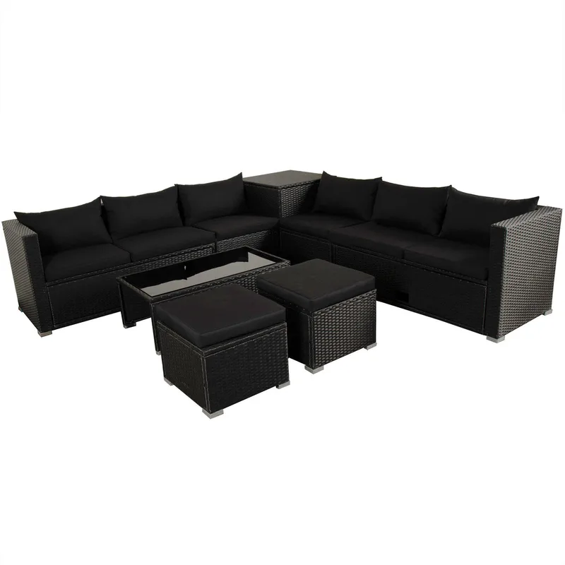 Exklusiv loungegrupp | Inbyggd förvaring | Svart konstrotting | Djursvik 2024, undefined