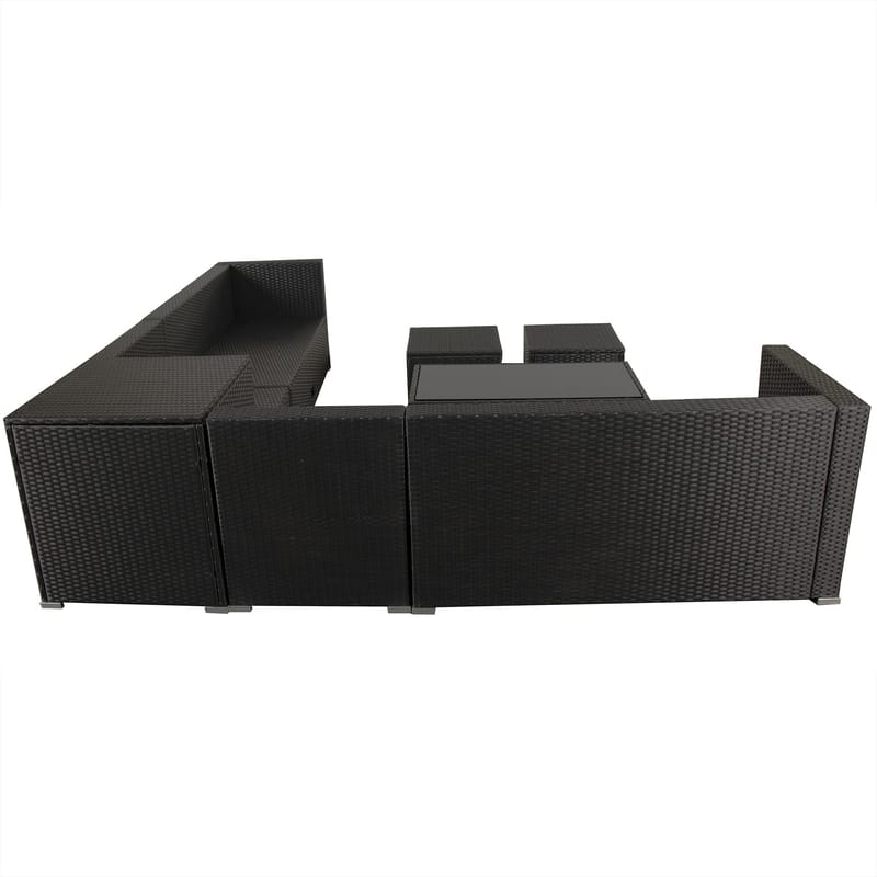 Exklusiv loungegrupp | Inbyggd förvaring | Svart konstrotting | Djursvik 2024 - Trädgård & spabad - Utemiljö - Altan & terrass - Altanmöbler