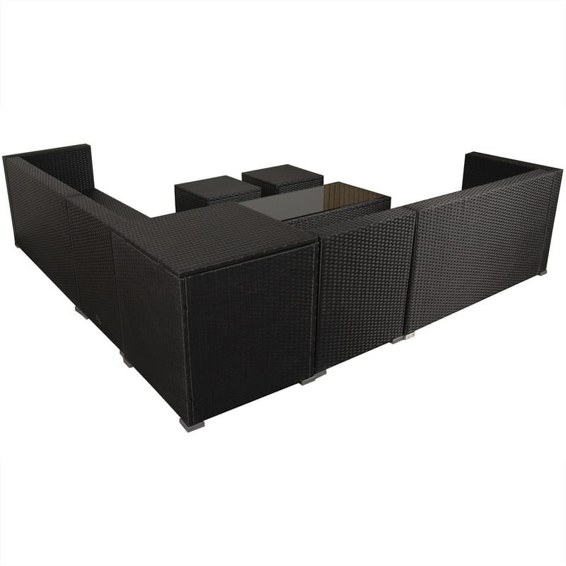 Exklusiv loungegrupp | Inbyggd förvaring | Svart konstrotting | Djursvik 2024 - Trädgård & spabad - Utemiljö - Altan & terrass - Altanmöbler