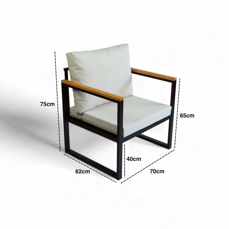 Feylan 2-sits Soffgrupp Utomhus - Beige - Trädgård & spabad - Utemiljö - Altan & terrass - Altanmöbler