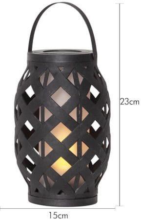 Flame Black Lykta 15 cm - svart - Trädgård & spabad - Utemiljö - Altan & terrass - Altanbelysning