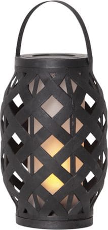 Flame Black Lykta 15 cm - svart - Trädgård & spabad - Utemiljö - Altan & terrass - Altanbelysning