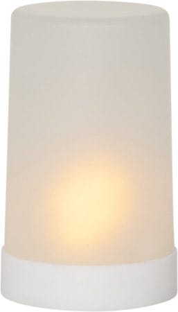 Flame Candle LED Blockljus 9 cm - vit - Trädgård & spabad - Utemiljö - Altan & terrass - Altanbelysning