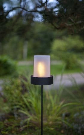 Flame Candle LED Blockljus 9 cm - vit - Trädgård & spabad - Utemiljö - Altan & terrass - Altanbelysning