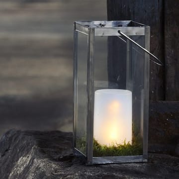 Flame Candle LED Blockljus 9 cm - vit - Trädgård & spabad - Utemiljö - Altan & terrass - Altanbelysning